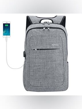 KOPACK SLIM LAPTOP BACKPACKS ANTI THIEF TEAR / WATER RESISTANT FITS UP TO 15